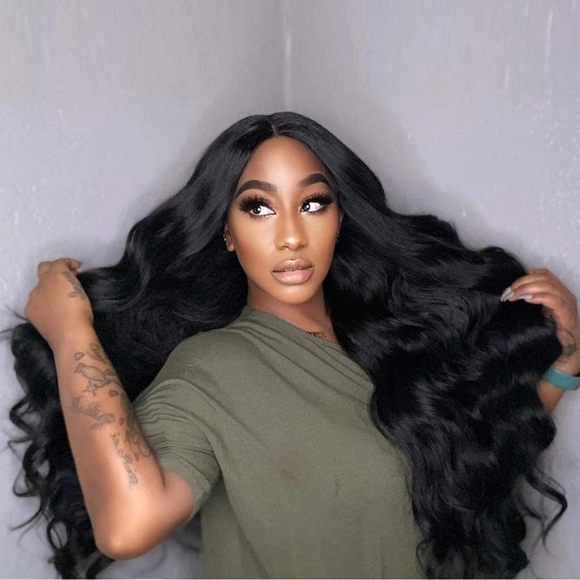 Dark Brown Wavy Lace Front Wig